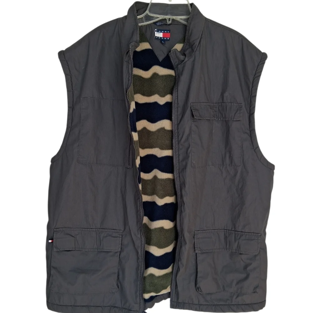 Tommy Hilfiger Men's Blanket Lined Vest Size XL Grey - Picture 4 of 7